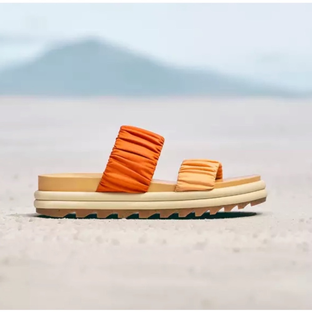 Sorel x Prana roaming two strap slide desert sand peach sandals NWT $139